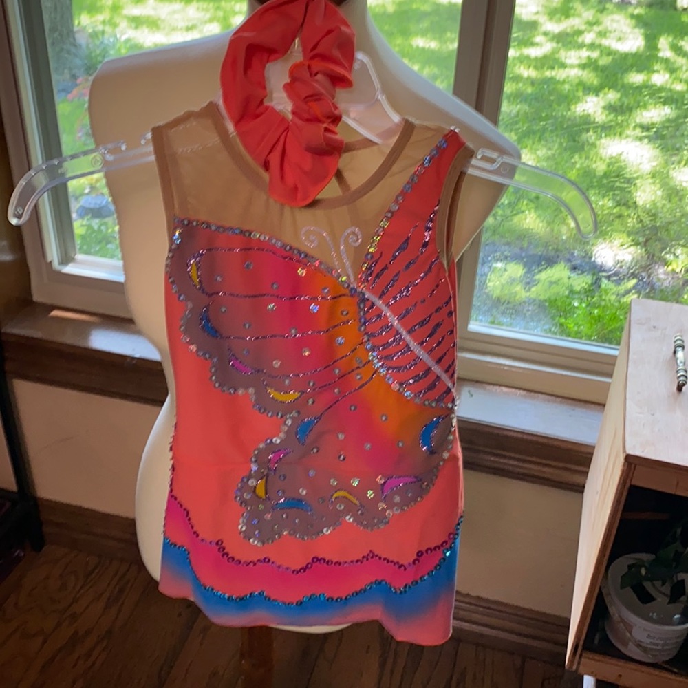 Butterfly skating dress